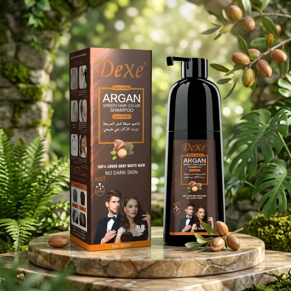 dp (2) DEXE Argan Speedy Hair Color Shampoo - Image 1
